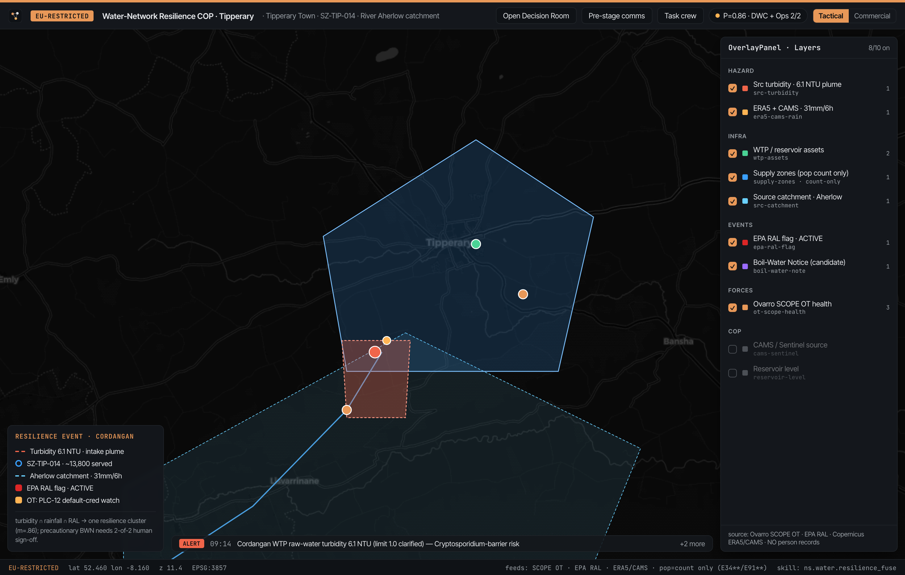 Uisce Éireann · Operational picture (map_ops · live MapLibre)